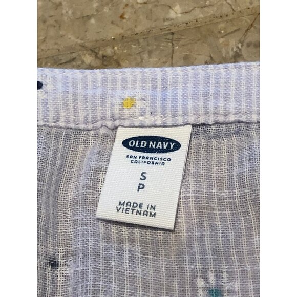 OLD NAVY- WOMEN'S BLUE LIGHT WEIGHT V-NECK TOP SIZE SMALL - Picture 5 of 6